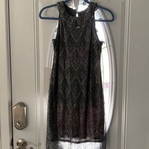 Silver sexy cocktail dress